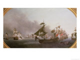 Buy Naval Combat off the Isle of Grenada, 6th July 1779, 1788 at AllPosters.com