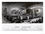 Buy Fort Sumter, Interior View of Three Gun Battery, December 1863 at AllPosters.com