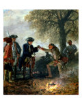 Buy Frederick the Great (1744-97) with Zieten at the Camp, 1852 at AllPosters.com