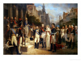 Buy Napoleon Bonaparte (1769-1821) Receiving Queen Louisa of Prussia (1776-1810) at Tilsit at AllPosters.com