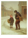 On the Way to School in the Snow, 1879