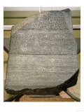The Rosetta Stone, from Fort St. Julien, El-Rashid (Rosetta) 196 BC (Stone