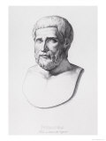 Buy Portrait of Pythagoras (circa 580-500 BC) Engraved by B.Barloccini, 1849 at AllPosters.com