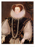 Buy Portrait of Elizabeth Sydenham, Lady Drake, circa 1585 at AllPosters.com