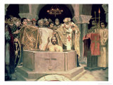 The Christening of Grand Duke Vladimir (circa 956-1015), 1885-96 (Mural)