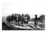 Buy The March of Miles Standish (1584?-1656) Engraved by Armstrong & Co., 1873 at AllPosters.com