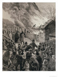Buy The Rent War in Ireland: Burning the Houses of Evicted Tenants at Glenbeigh, County Derry at AllPosters.com