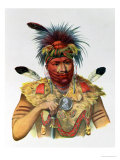 Buy Ne-Sou-A-Quoit, a Fox Chief, Illustration from "The Indian Tribes of North America" at AllPosters.com