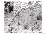 Map of the Coast of New England, Observed and Described by Captain John Smith (1580-1631) 1614