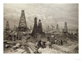 The Petroleum Oil Wells at Baku on the Caspian Sea, 19th June 1886