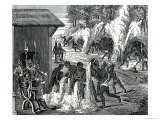 Buy Gold Mining, from "Santo Domingo Past and Present" by Samuel Hazard, Pub. 1873 at AllPosters.com