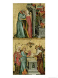 Buy Meeting at the Golden Gate and the Presentation in the Temple, from the Buxtehude Altar, 1400-10 at AllPosters.com