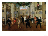 Italian and French Comedians Playing in Farces, 1670