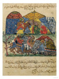 An Old Man and a Young Man in Front of the Tents of the Rich Pilgrims, from 