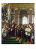 Buy The Proclamation of Wilhelm as Kaiser of the New German Reich, in the Hall of Mirrors at Versailles at AllPosters.com