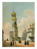 Ivan the Great Bell Tower in the Moscow Kremlin, Printed by Lemercier, Paris, 1840s