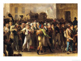 The Conscripts of 1807 Marching Past the Gate of Saint-Denis, Detail of the Conscripts