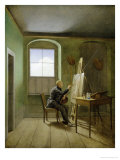 Caspar David Friedrich (1774-1840) in His Studio, 1811