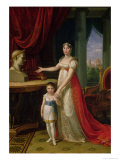 Buy Elisa Bonaparte (1777-1820) Grand Duchess of Tuscany and Her Daughter Napoleone-Elisa at AllPosters.com