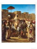 Sultan of Morocco, Leaving His Palace of Meknes with His Entourage, March 1832, 1845