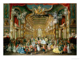 Buy Masked Ball in the Hoftheater, Bonn, 1754 at AllPosters.com