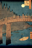 Kyoto Bridge by Moonlight, from the Series "100 Views of Famous Place in Edo," Pub. 1855