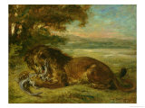 Lion and Alligator, 1863