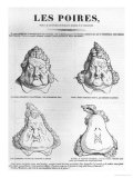 Buy Les Poires, Caricature of King Louis-Philippe (1773-1850) from "Le Charivari" at AllPosters.com