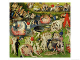 The Garden of Earthly Delights: Allegory of Luxury, Central Panel of Triptych, circa 1500