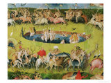 The Garden of Earthly Delights: Allegory of Luxury, Central Panel of Triptych, circa 1500