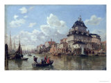 The Boat House at Hamburg Harbour, 1850