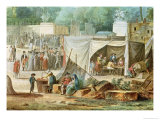 Buy View of the Tuileries from the Place De La Revolution, Detail of the Market at AllPosters.com