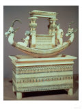 Buy Chest with a Boat Decorated with Two Heads of a Syrian Ibex and Two Female Figures at AllPosters.com