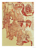 Chinese Figure Possibly Hsuan-Tsang (602-664) Carrying the Buddhist Scriptures