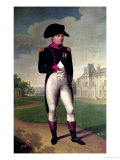 Napoleon I (1769-1821) in Front of the Chateau De Malmaison, 1804 Giclee Print