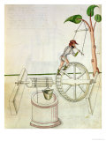 Buy Man Putting into Motion a Wheel-Driven Well at AllPosters.com