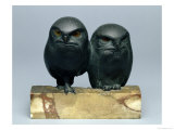 Two Owls, 1903-04 (Bronze and Onyx)