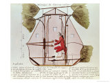 Buy The Flying Machine of Jean Pierre Blanchard (1753-1809) at AllPosters.com