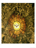 Buy The Chair of St.Peter, Detail of the Stained Glass Window Behind, 1665 at AllPosters.com