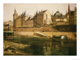 The Palais De Justice, the Conciergerie and the Tour De L'Horloge, after 1858