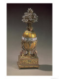 Buy Easter Egg in the Form of a Vase Containing Flowers, 1899 (Metal & Enamel) at AllPosters.com