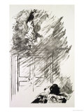 Illustration for 'The Raven,' by Edgar Allen Poe, 1875 Giclee Print