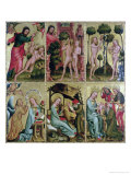 Buy Inner Right Wing of the High Altar of St. Peter's in Hamburg, the Grabower Altar, 1383 at AllPosters.com