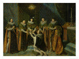 Louis XIII (1601-43) Receiving Henri D'Orleans (1595-1663) Duc De Longueville Giclee Print