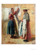 Buy Washerwomen in Antibes, 1869 at AllPosters.com