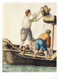 Buy Boatmen Pouring Fresh Water into the Pipelines at AllPosters.com
