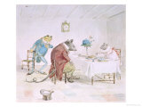Illustration of Animals' Tea Party
