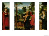 Buy Triptych with St. Jerome, St. Catherine and Mary Magdalene at AllPosters.com