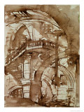 Buy Roman Prison, circa 1744-5 (Pen and Wash over Pencil) at AllPosters.com