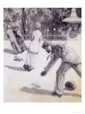 Buy Action from "Paraphrase on the Discovery of a Glove," Pub. 1881, 1878 (Washed Indian Ink and Pen) at AllPosters.com